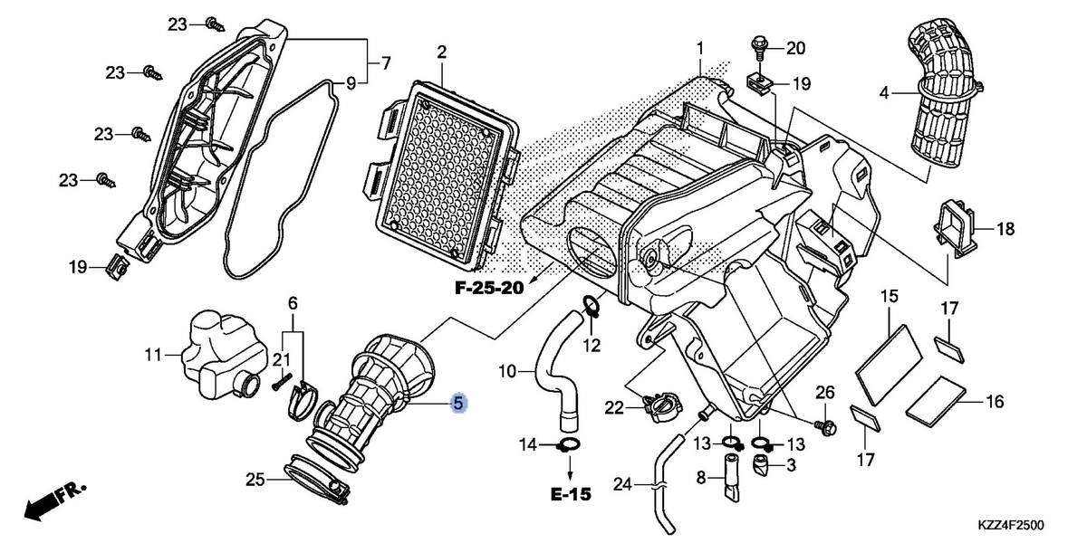 Honda OEM part 17251-KZZ-900