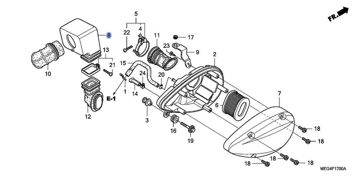 Honda OEM part 17251-MEG-010