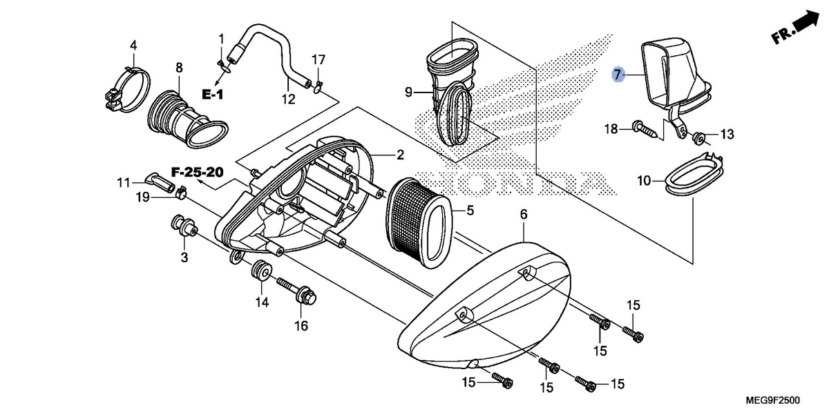 Honda OEM part 17251-MFS-000