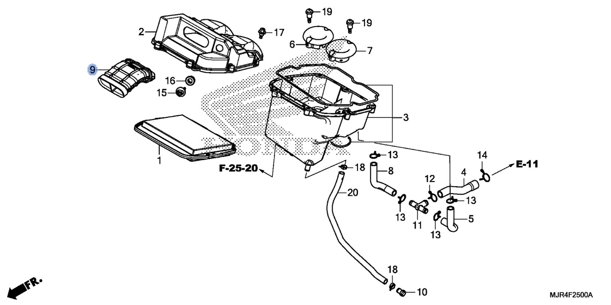 Honda OEM part 17251-MJR-670