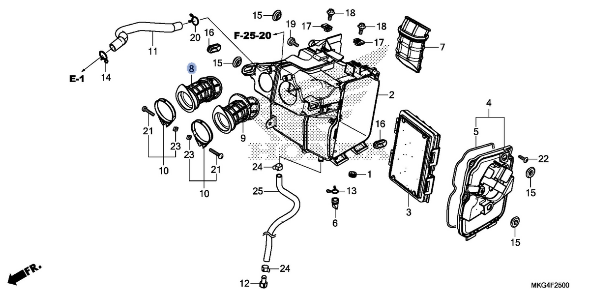 Honda OEM part 17251-MKG-A00