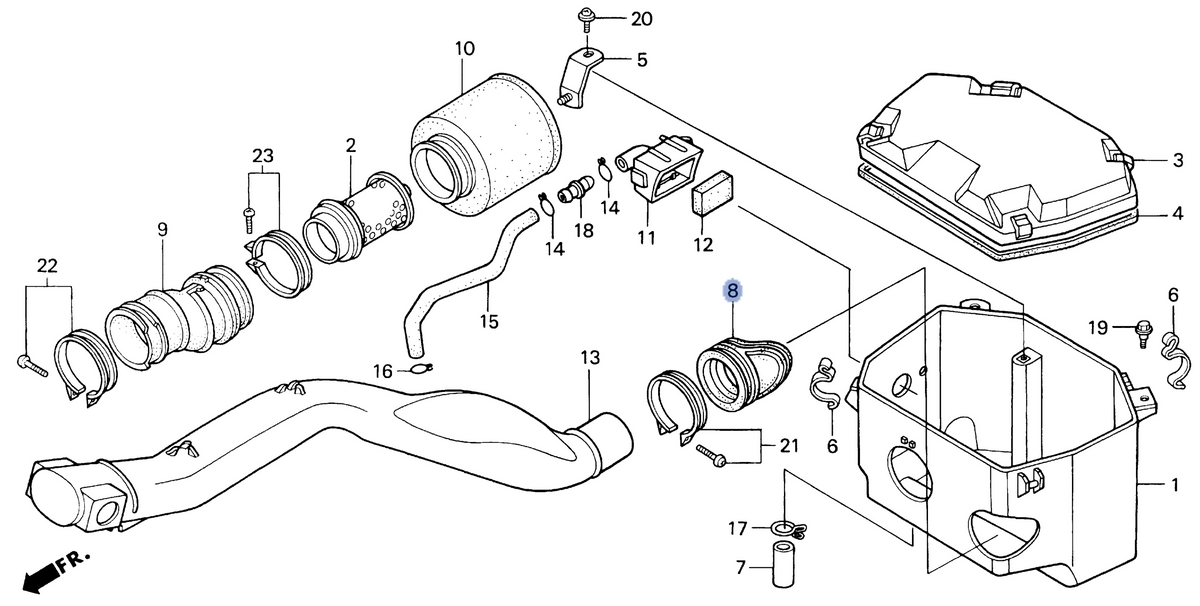 Honda OEM part 17252-HC4-000