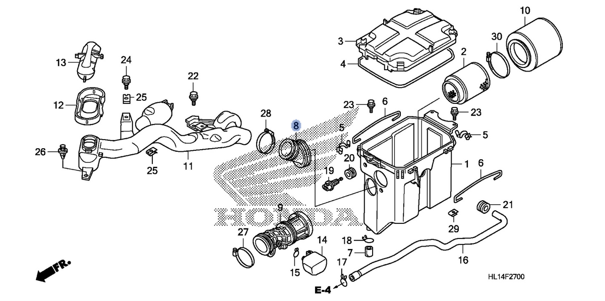 Honda OEM part 17252-HL1-A00