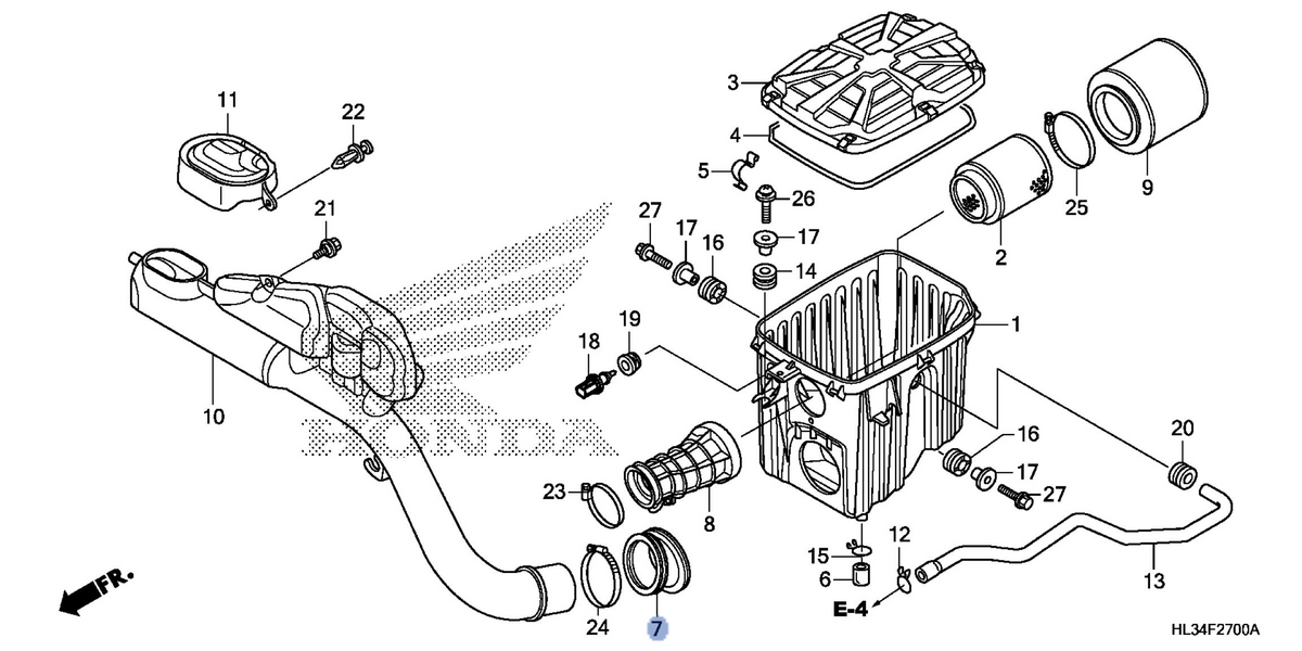 Honda OEM part 17252-HL3-A00