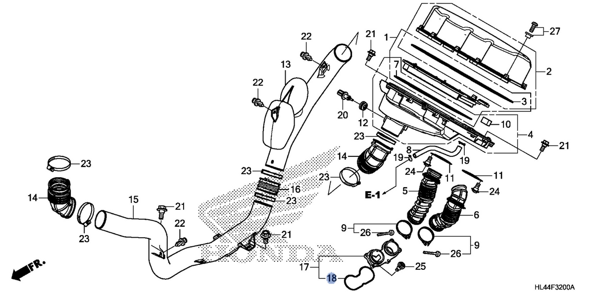 Honda OEM part 17252-HL4-305