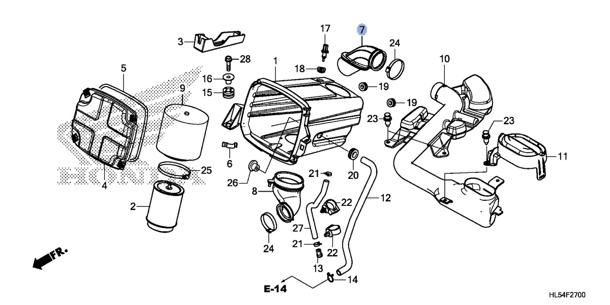 Honda OEM part 17252-HL5-A00