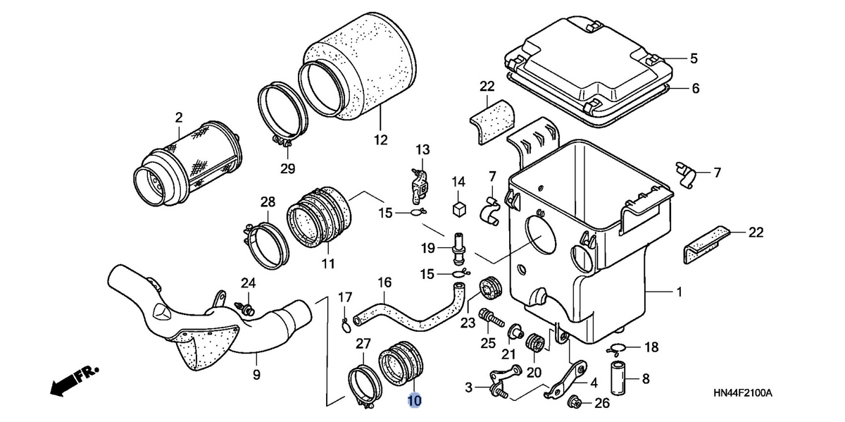 Honda OEM part 17252-HN5-670