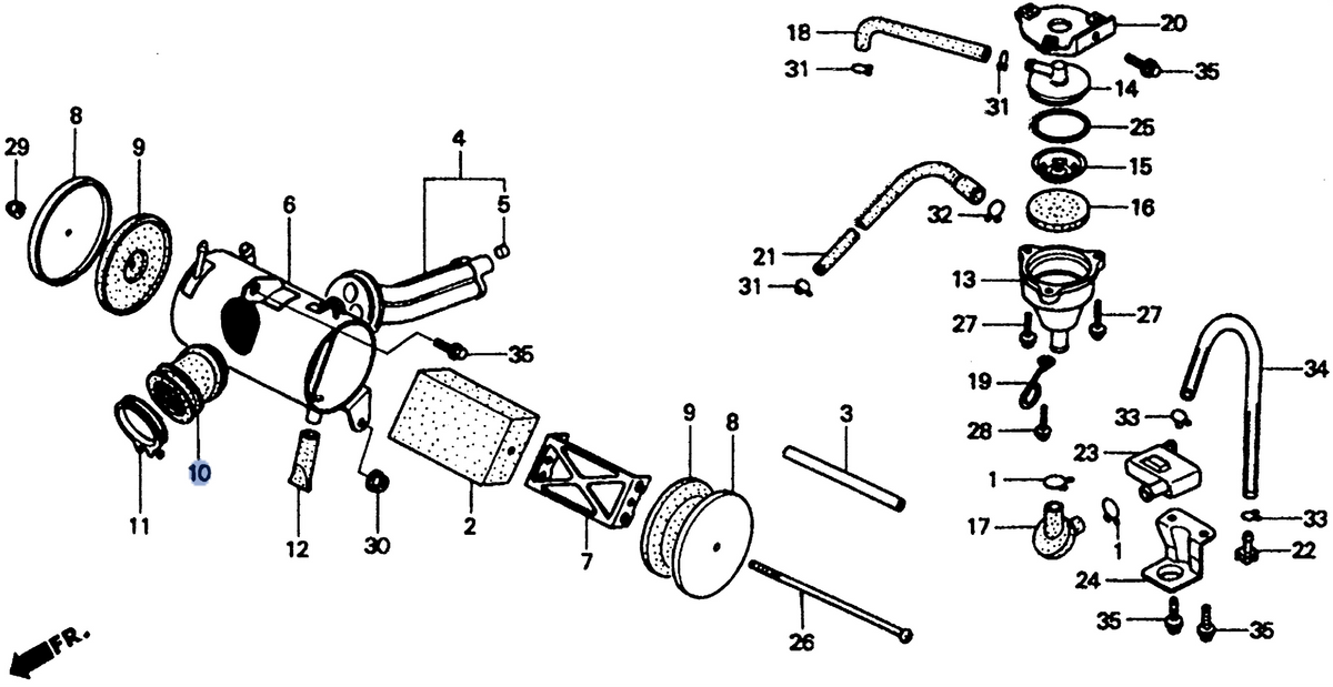 Honda OEM part 17253-098-830