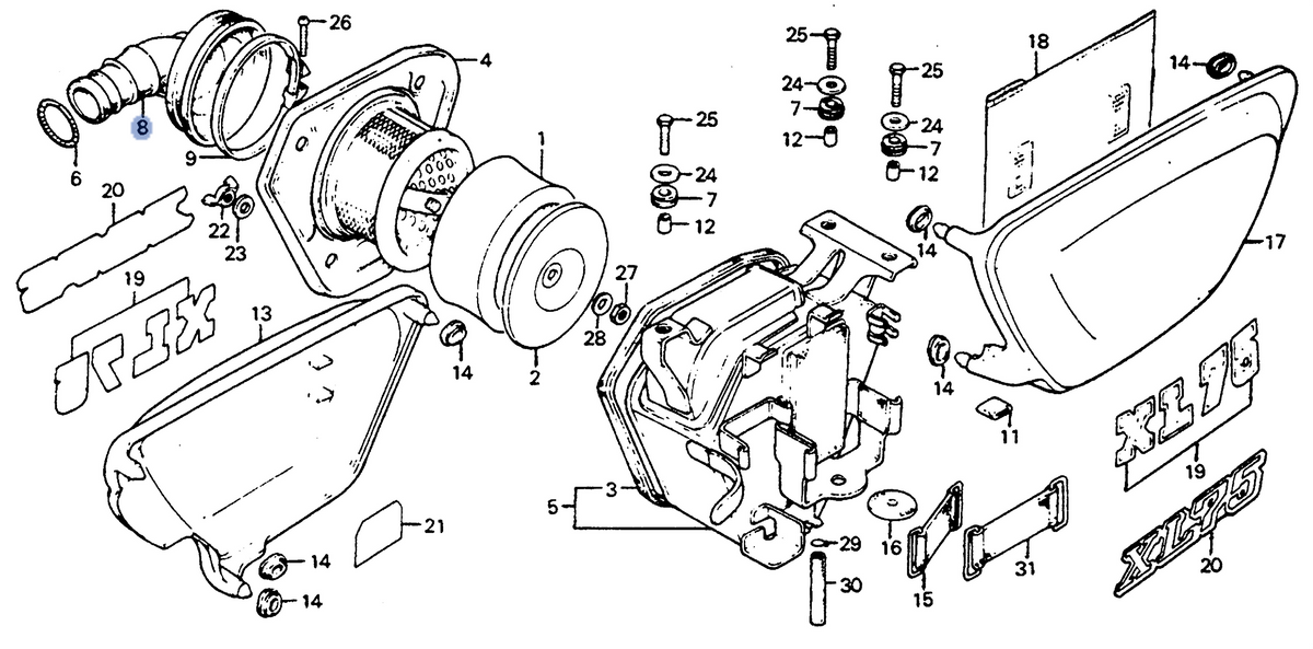 Honda OEM part 17253-152-000