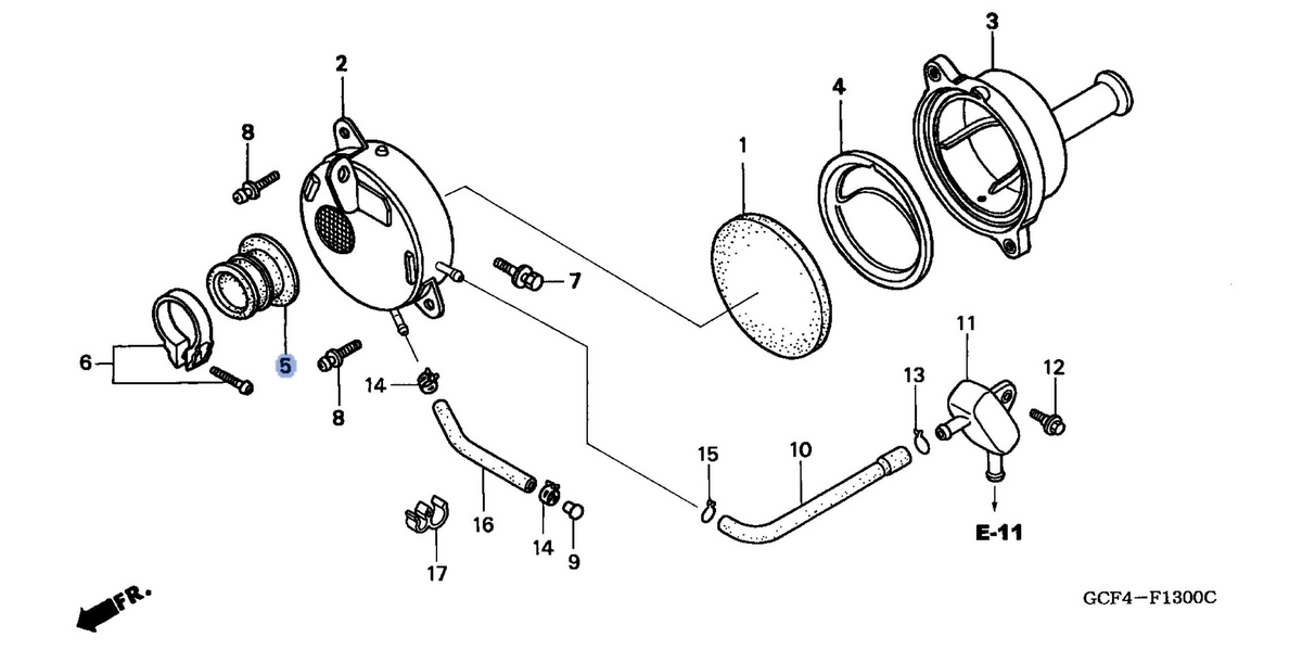 Honda OEM part 17253-GCF-670