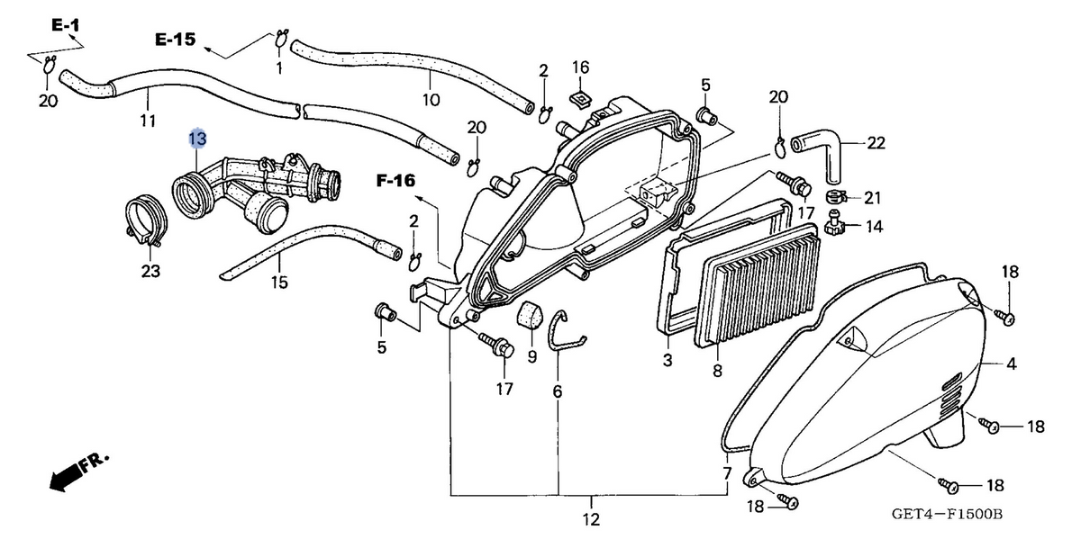 Honda OEM part 17253-GET-010