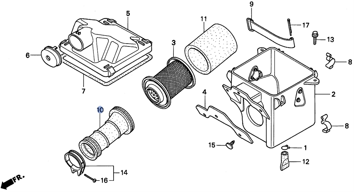 Honda OEM part 17253-HF7-000