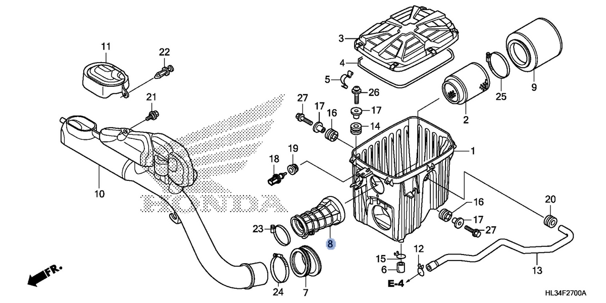 Honda OEM part 17253-HL3-A01
