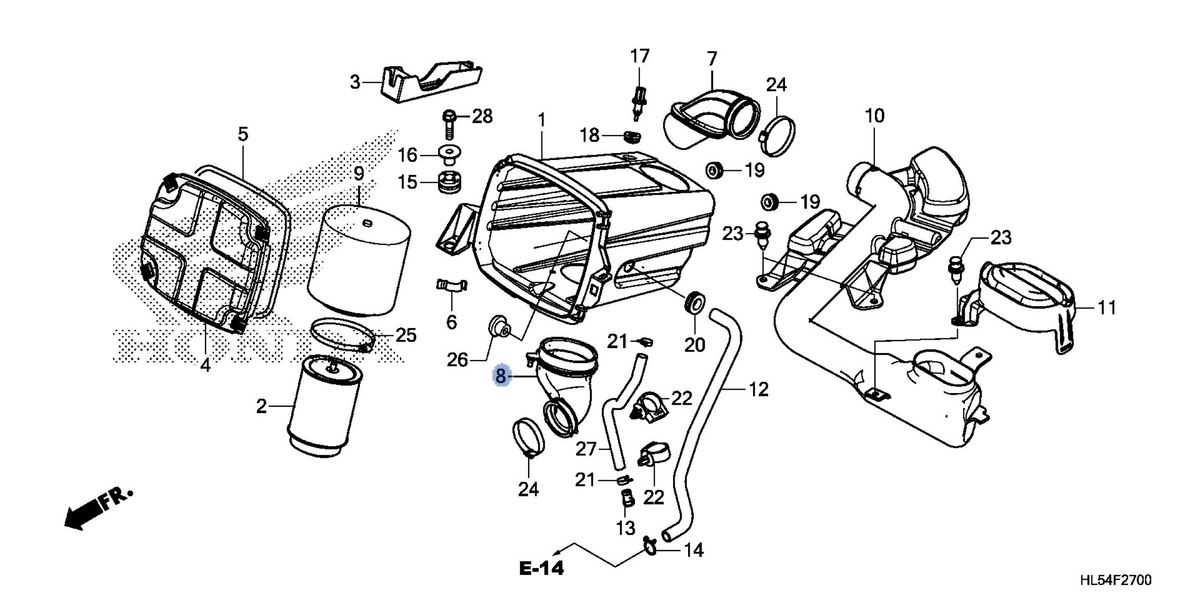 Honda OEM part 17253-HL5-A00
