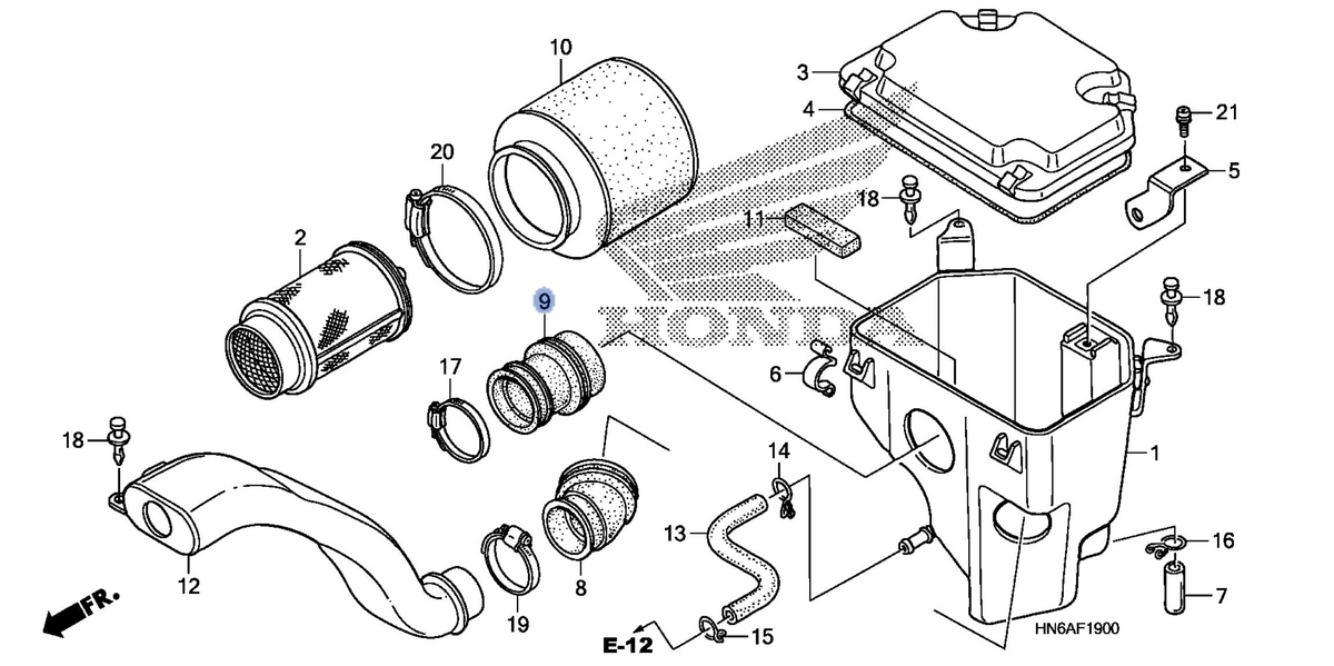 Honda OEM part 17253-HM8-000
