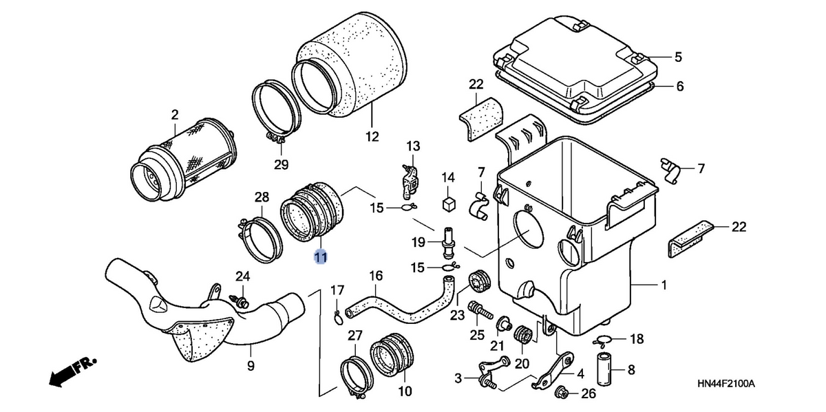 Honda OEM part 17253-HN5-M00