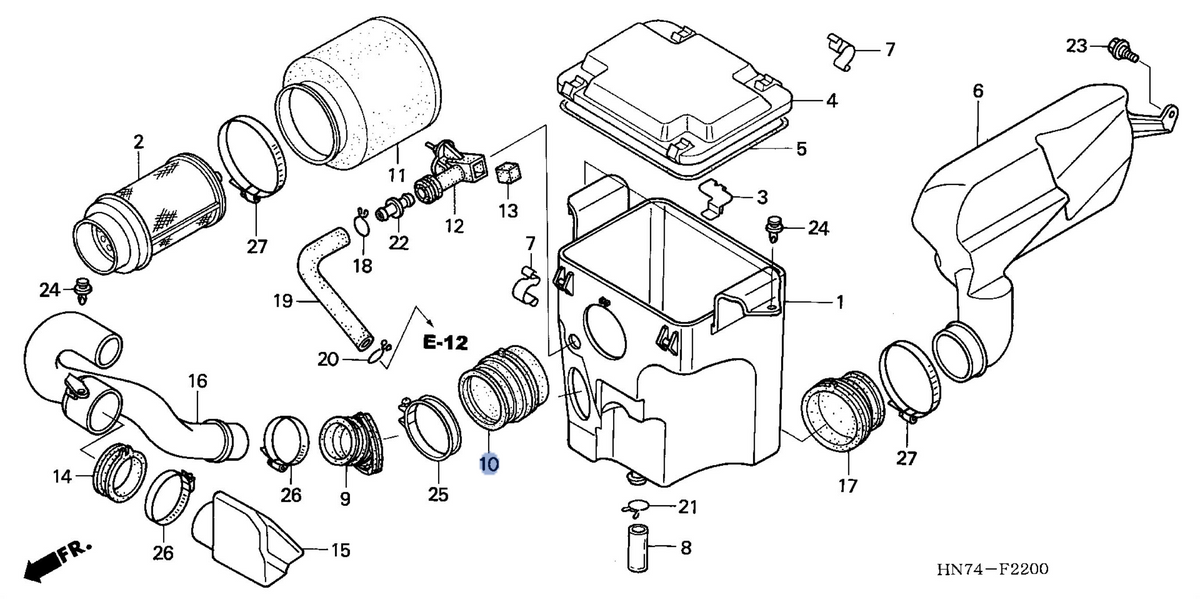 Honda OEM part 17253-HN7-000