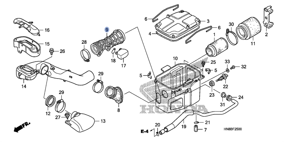 Honda OEM part 17253-HN8-A60