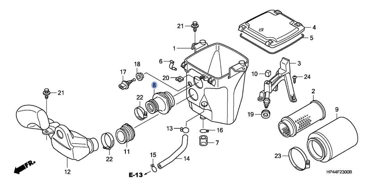 Honda OEM part 17253-HP5-600