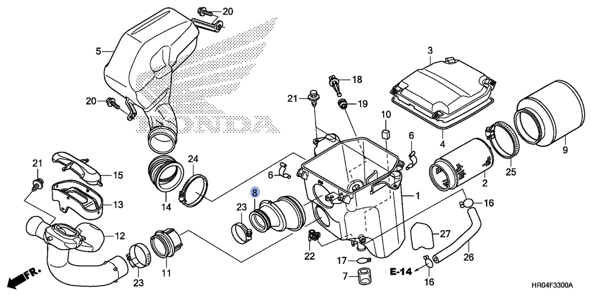 Honda OEM part 17253-HR0-F00