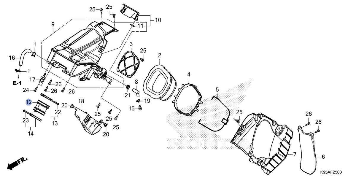 Honda OEM part 17253-K95-AA0