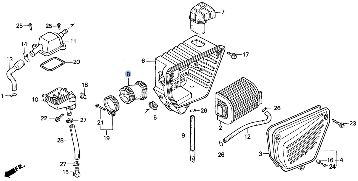 Honda OEM part 17253-KBG-300
