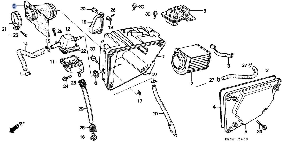 Honda OEM part 17253-KEN-670