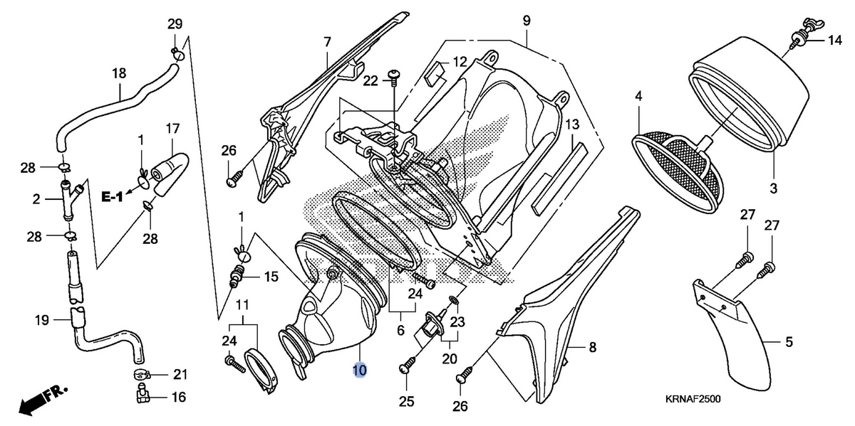 Honda OEM part 17253-KRN-A60