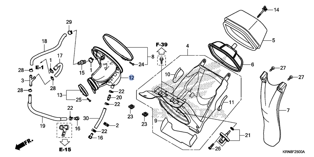 Honda OEM part 17253-KRN-B10