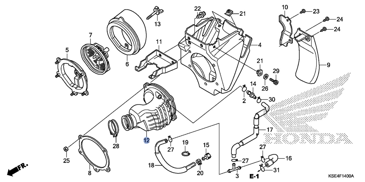 Honda OEM part 17253-KSE-000