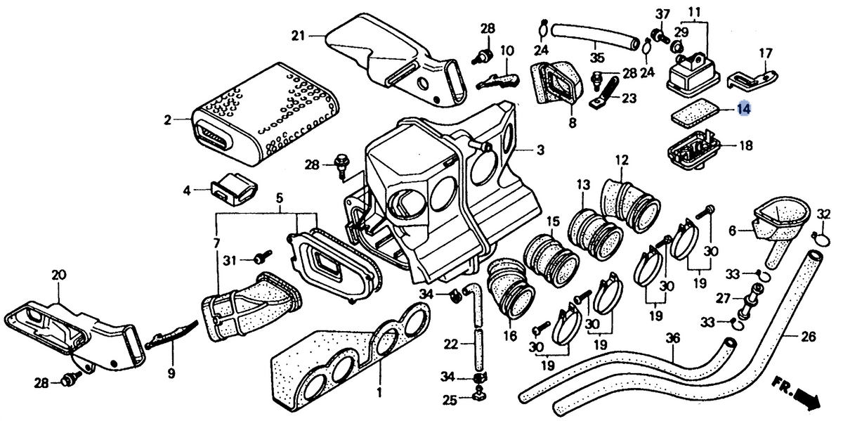 Honda OEM part 17253-KT8-000
