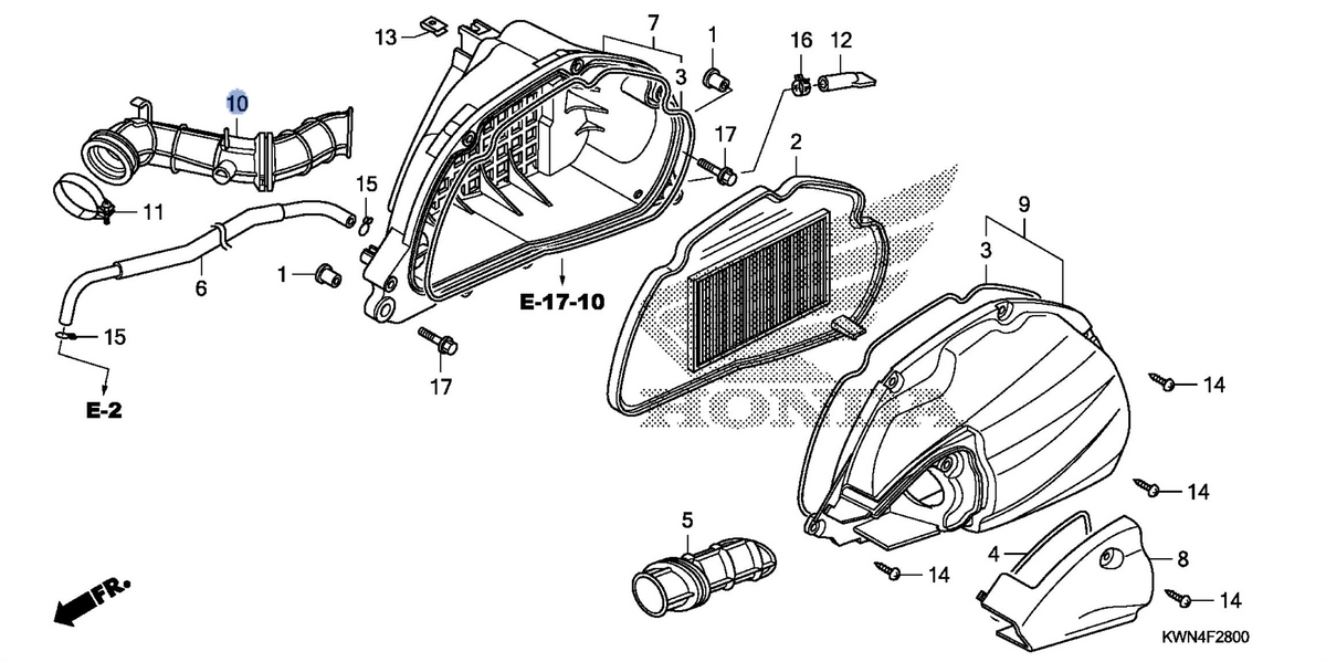 Honda OEM part 17253-KWN-900