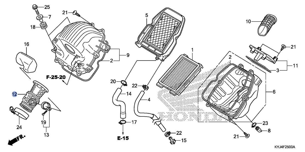 Honda OEM part 17253-KYJ-900