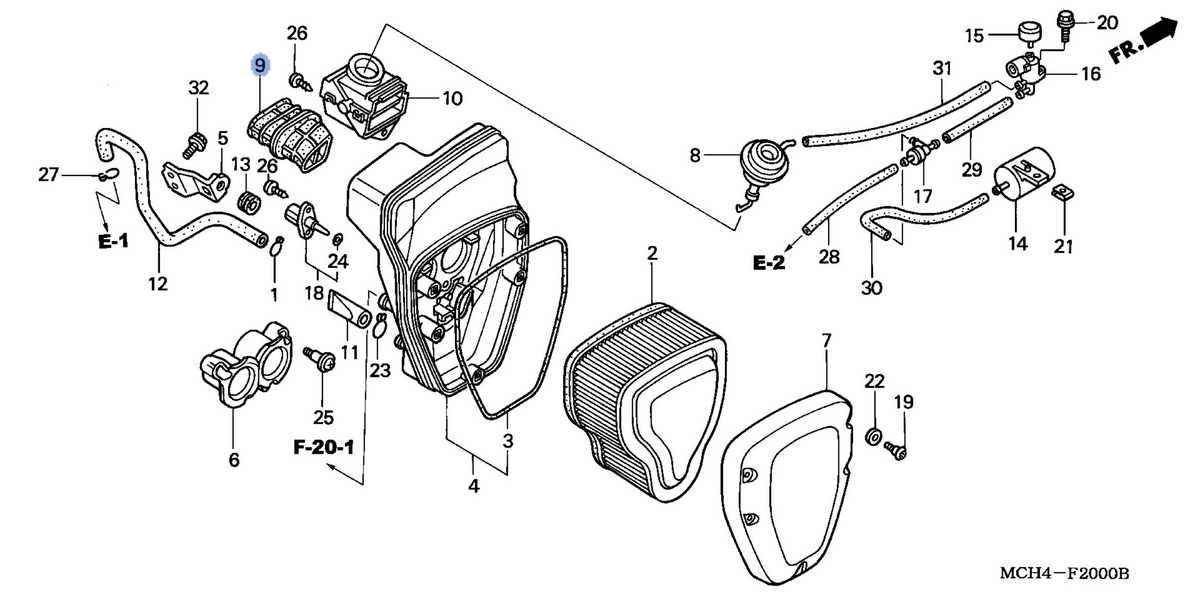 Honda OEM part 17253-MCH-300