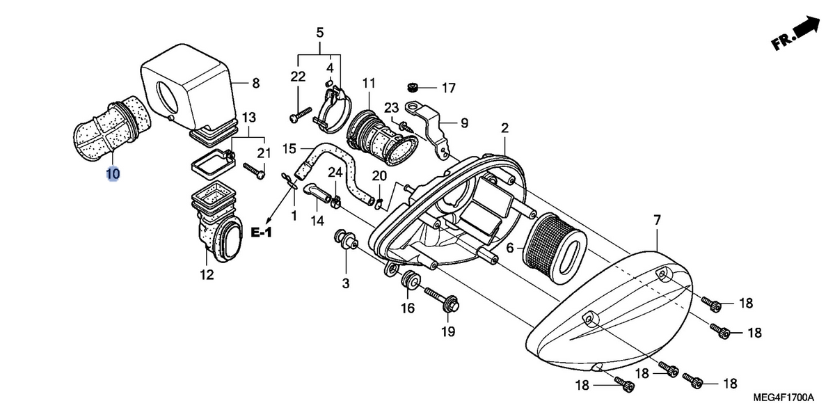 Honda OEM part 17253-MEG-000