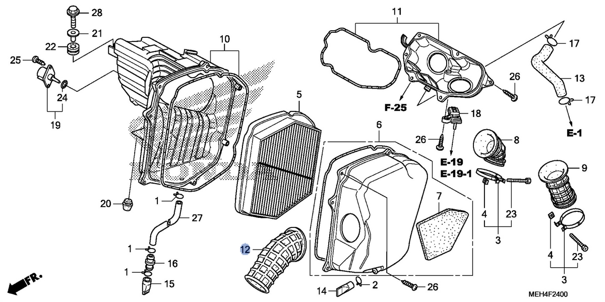 Honda OEM part 17253-MEH-000