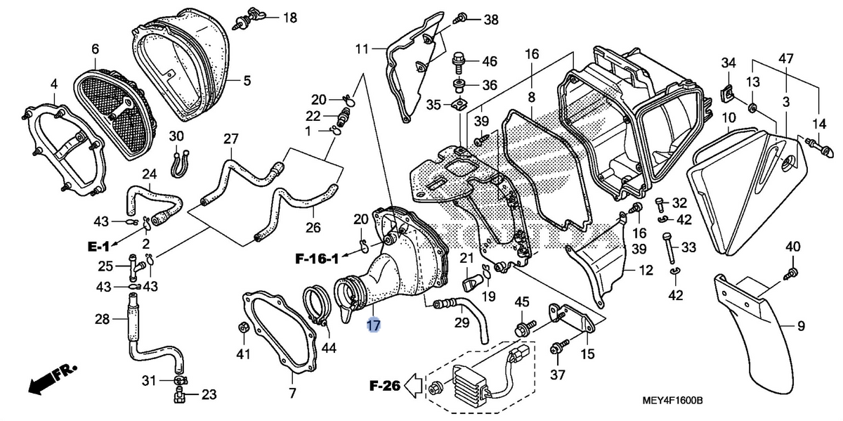 Honda OEM part 17253-MEY-670