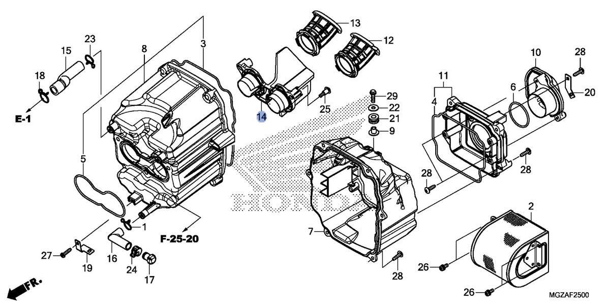 Honda OEM part 17253-MGZ-D00