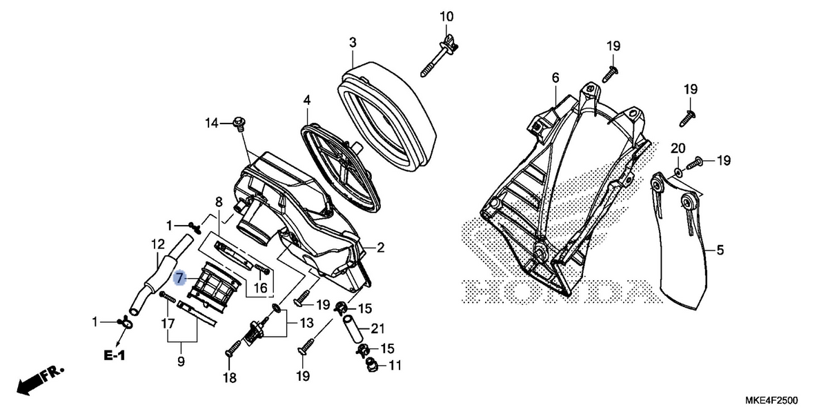 Honda OEM part 17253-MKE-A00