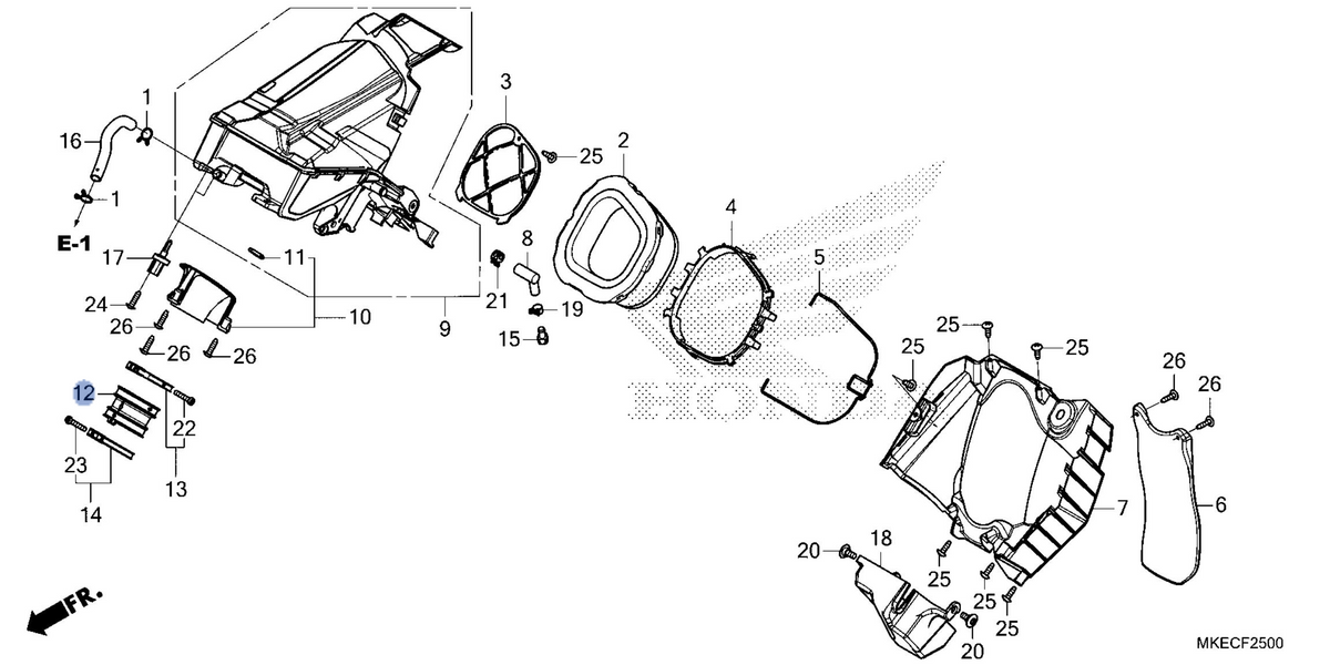 Honda OEM part 17253-MKE-AF0