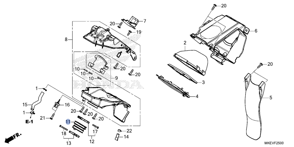 Honda OEM part 17253-MKE-B50