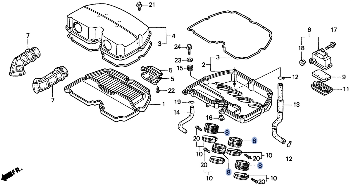 Honda OEM part 17253-MW0-300