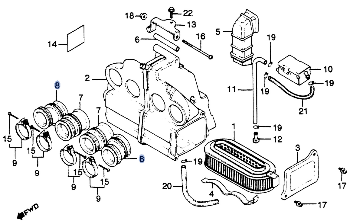 Honda OEM part 17254-425-000