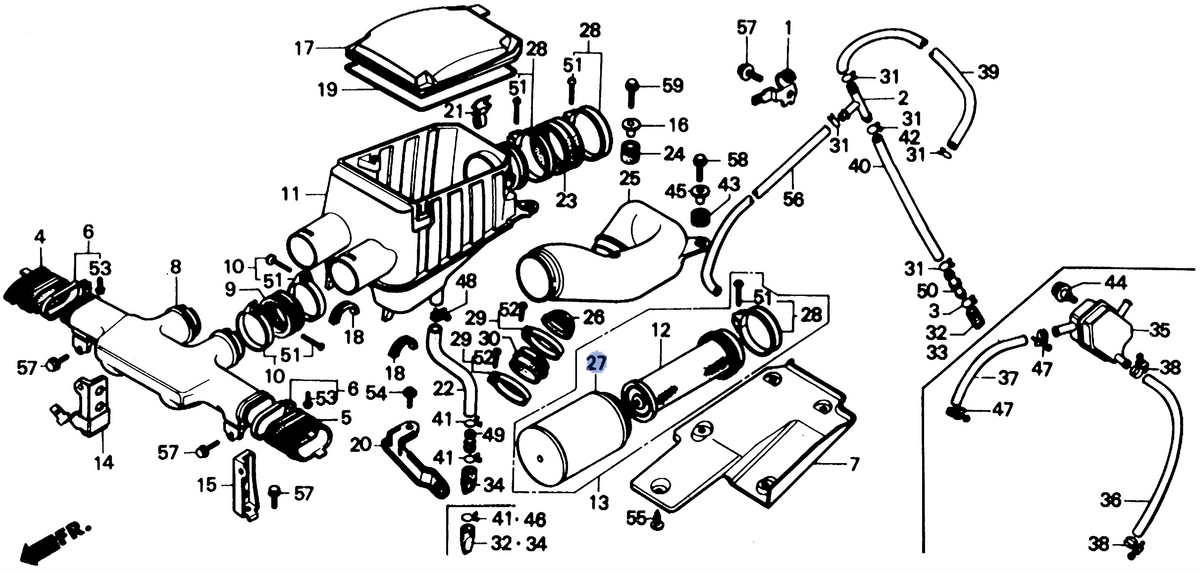 Honda OEM part 17254-HA7-670