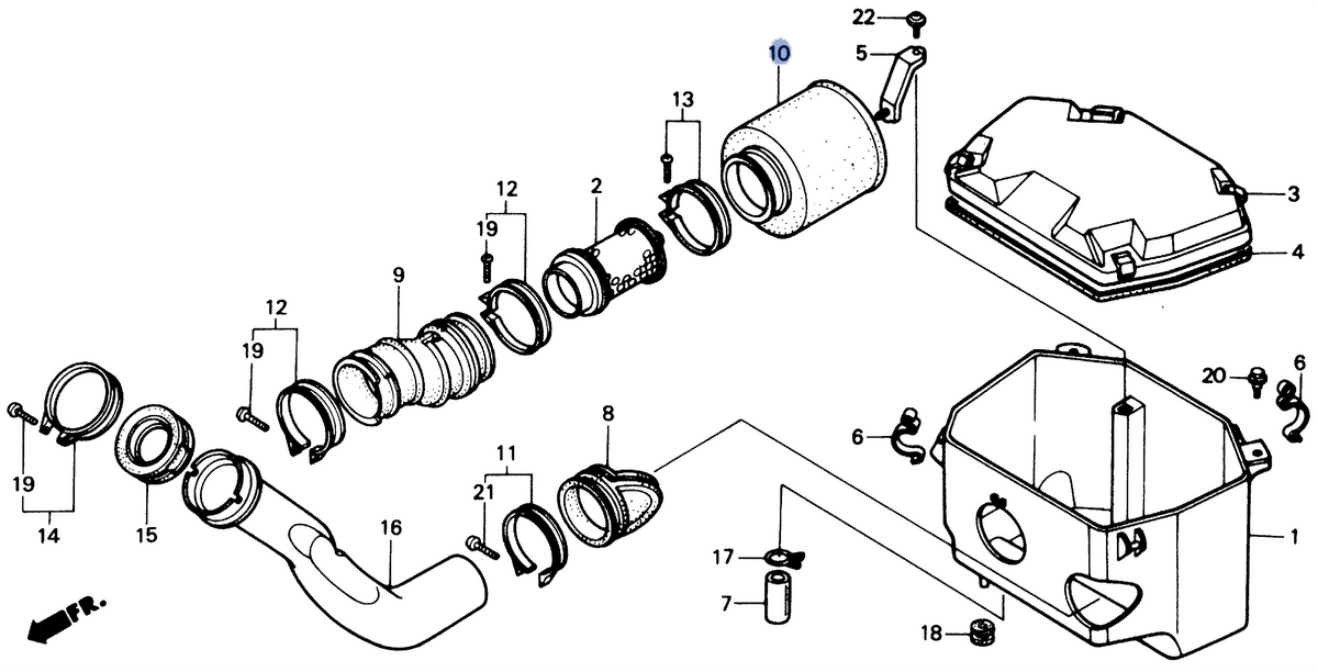 Honda OEM part 17254-HC5-890