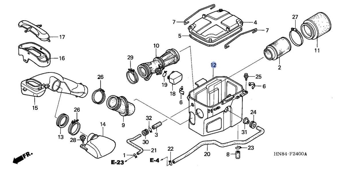 Honda OEM part 17254-HN8-000
