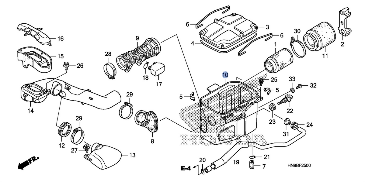 Honda OEM part 17254-HN8-A60