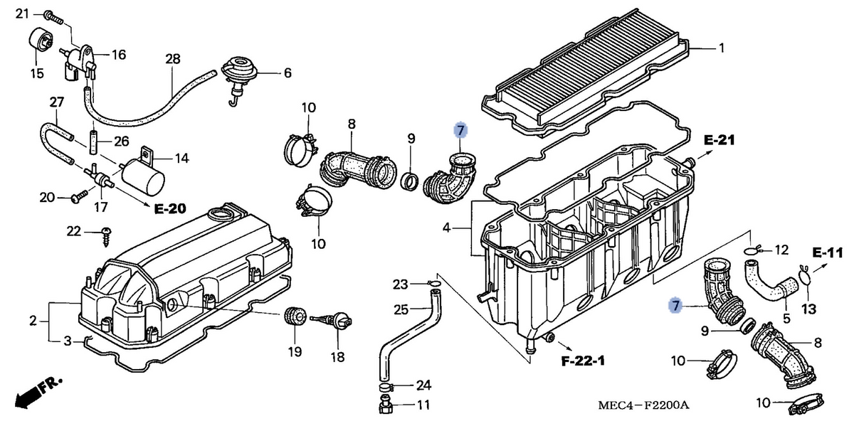 Honda OEM part 17254-MEC-003