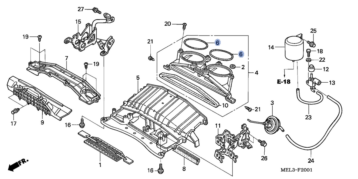 Honda OEM part 17254-MEL-300