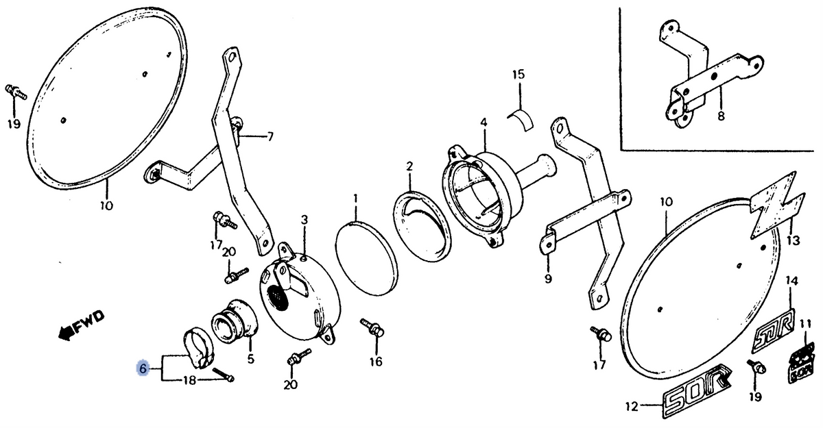Honda OEM part 17255-758-000